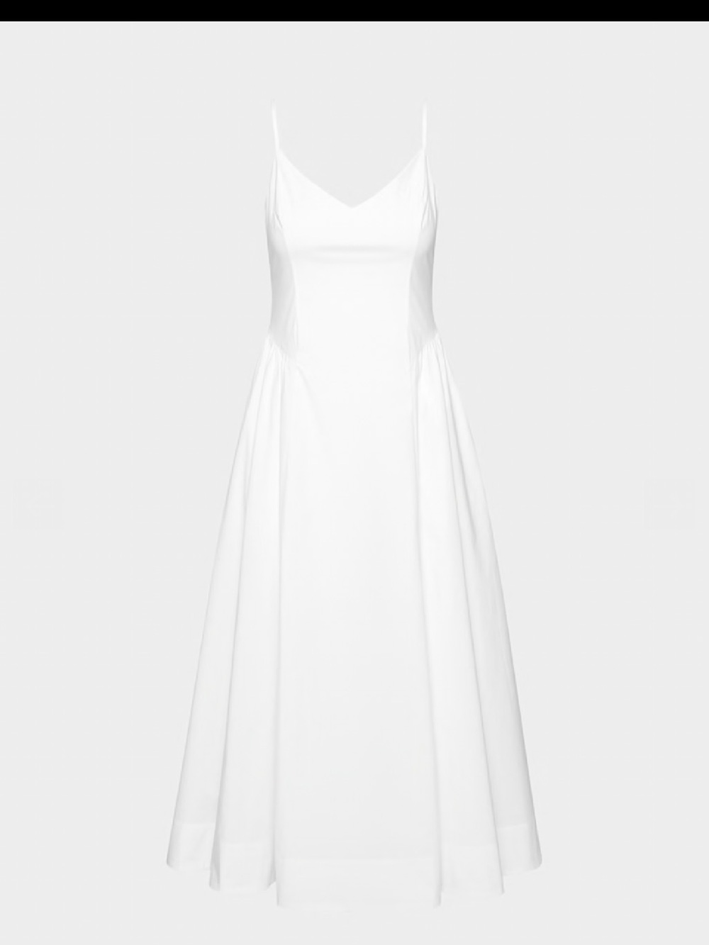 NWT Babaton Aritzia Technique Poplin Cami Dress Bright White Size 6